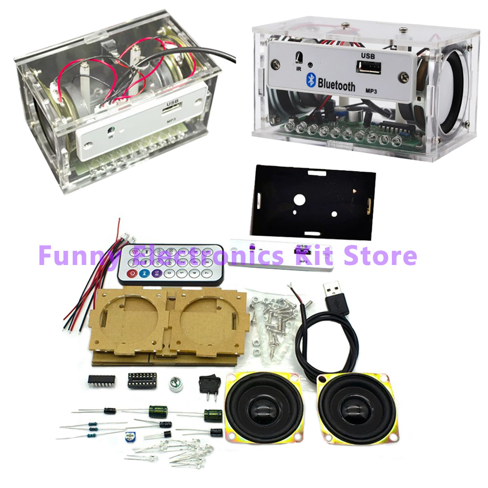 Diy Electronics Learning Kit - Kit Speaker Bluetooth Stereo Putih DIY