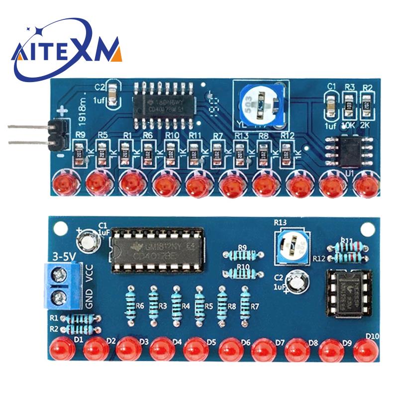 Diy Electronics Learning Kit - Kit elektronik pintar Ne555 + CD4017