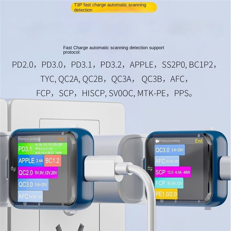 Logic Analyzer Usb - TKOH-T3P Penguji Daya USB Kontrol Sentuh,