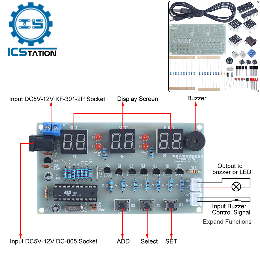 DIY Electronic Kit 6Bit LED Me - Diy Electronics Learning Kit ulasan dan harga