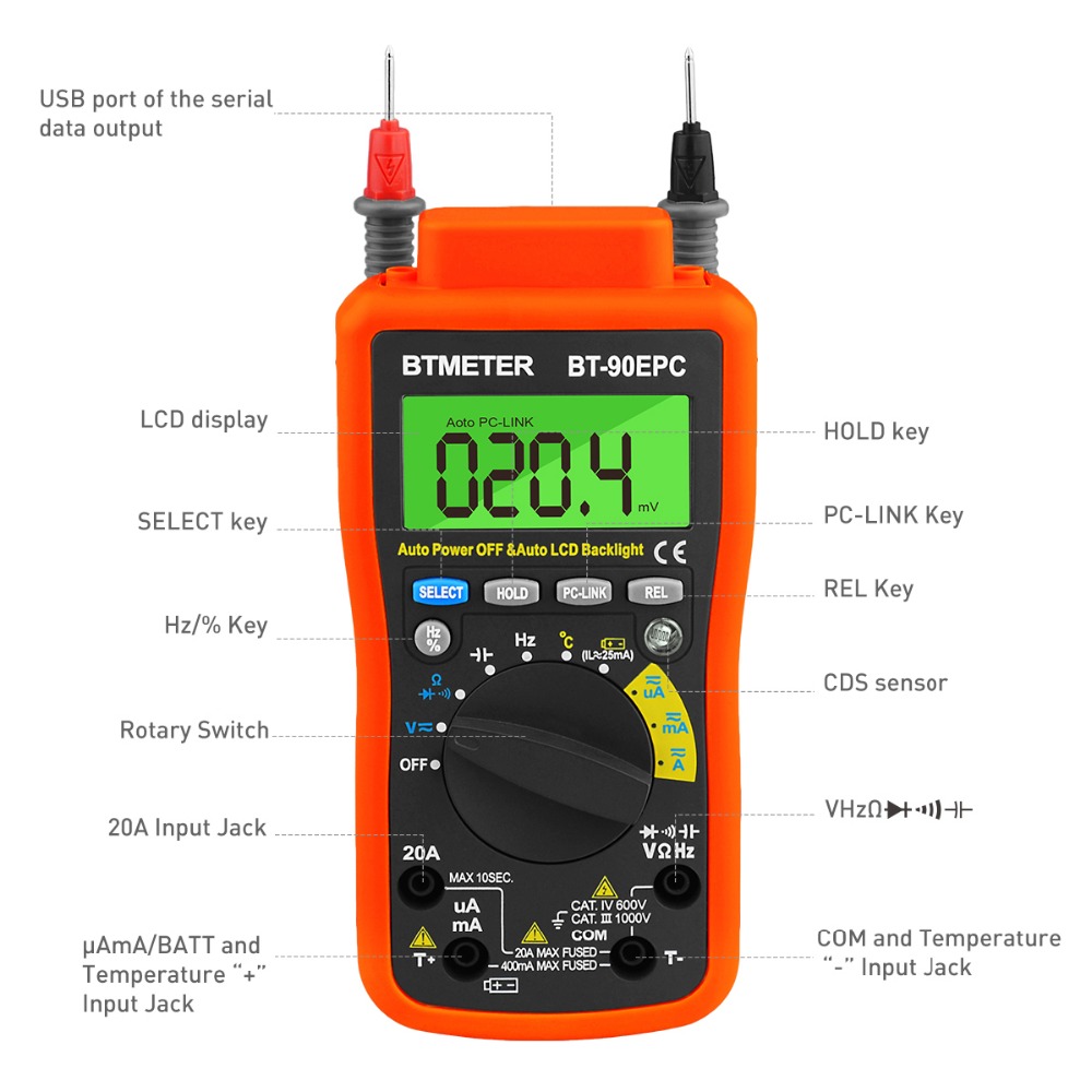 Multimeter Digital BT-90EPC re - Logic Analyzer Usb ulasan dan harga